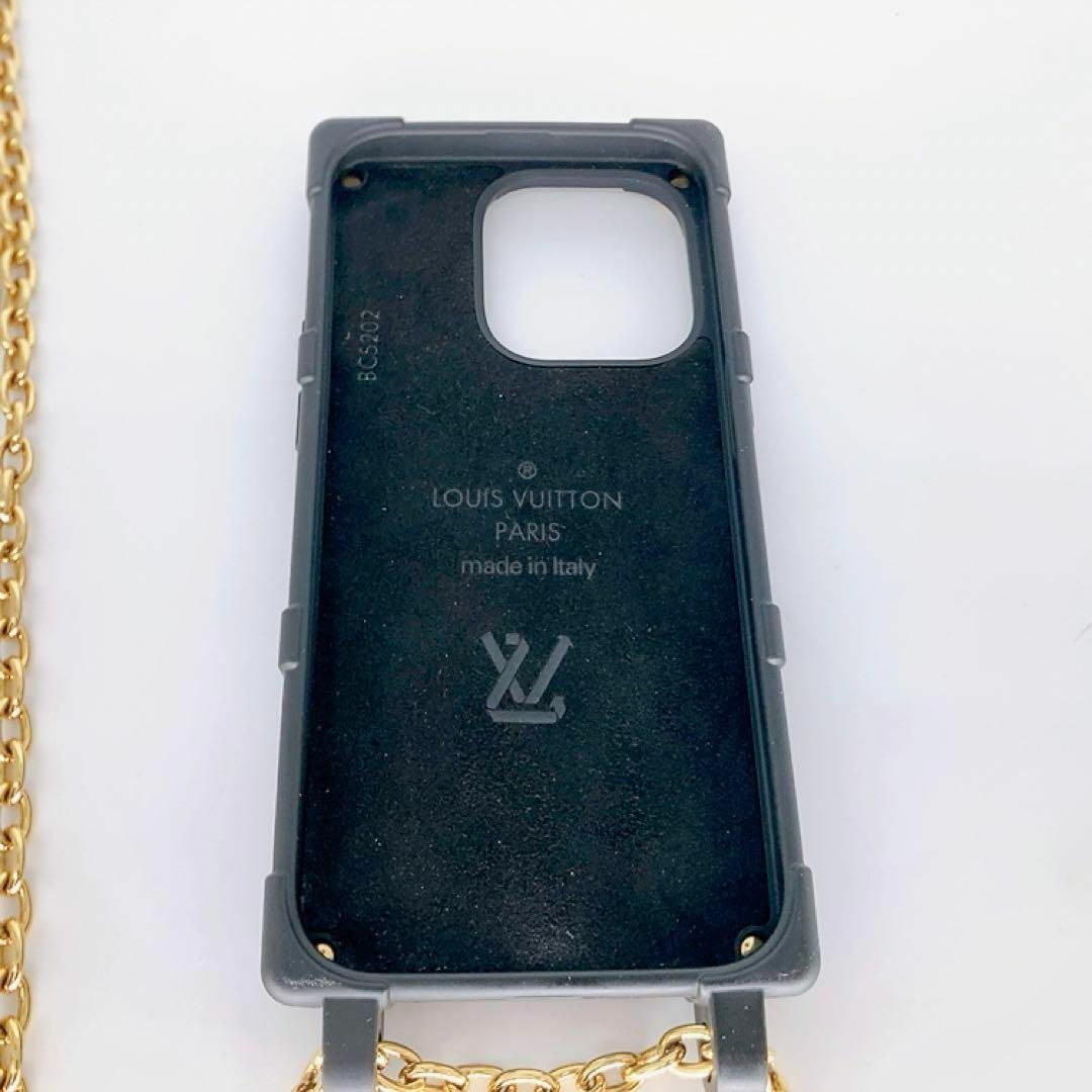 LOUIS VUITTON(ルイヴィトン)の✨極美品✨ルイヴィトン iPhone14PRO リ トランク ブラック　チェーン レディースのファッション小物(その他)の商品写真