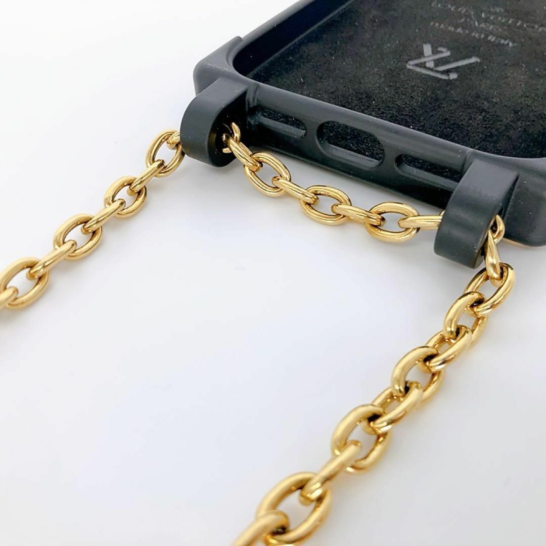 LOUIS VUITTON(ルイヴィトン)の✨極美品✨ルイヴィトン iPhone14PRO リ トランク ブラック　チェーン レディースのファッション小物(その他)の商品写真