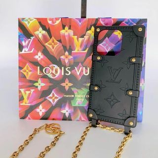 ルイヴィトン(LOUIS VUITTON)の✨極美品✨ルイヴィトン iPhone14PRO リ トランク ブラック　チェーン(その他)