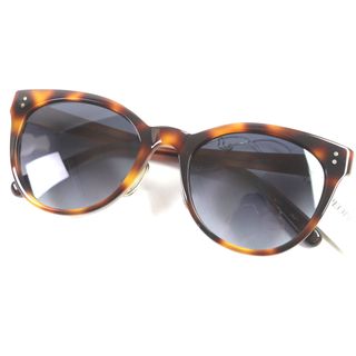 オリバーピープルズ(Oliver Peoples)の極美品▼OLIVER PEOPLES オリバーピープルズ Lassen ラッセン マーブル柄 アイウェア サングラス クリアブラウン 53□20-140 ケース付き 日本製 メンズ(サングラス/メガネ)