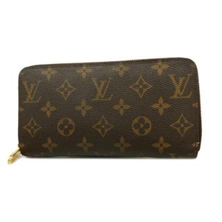 LOUIS VUITTON - 【4ge4383】ルイヴィトン 長財布/モノグラム/ジッピーウォレット/M60017/ブラウン【中古】レディース