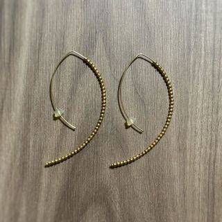 MIZUKI ミズキ 14KYGラージバナナフープピアス