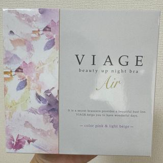 ヴィアージュ(VIAGE)のVIAGE ビューティーアップナイトブラエアー  ピンク＆ライトベージュ L(ブラ)