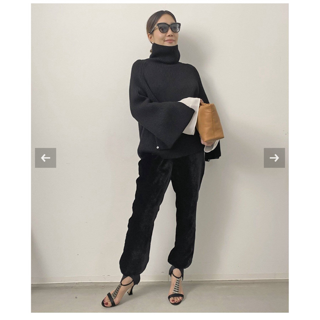 L'Appartement DEUXIEME CLASSE(アパルトモンドゥーズィエムクラス)のアパルトモン　Velor  Rib  Pants 38 レディースのパンツ(カジュアルパンツ)の商品写真