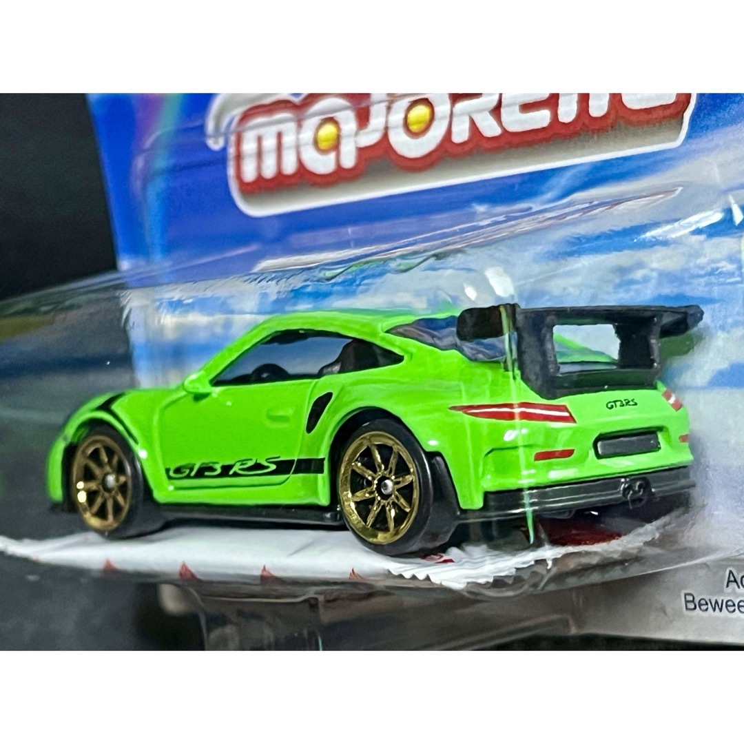 Porsche(ポルシェ)のマジョレット EV モデル コレクション ポルシェ 911 GT3RS グリーン エンタメ/ホビーのおもちゃ/ぬいぐるみ(ミニカー)の商品写真