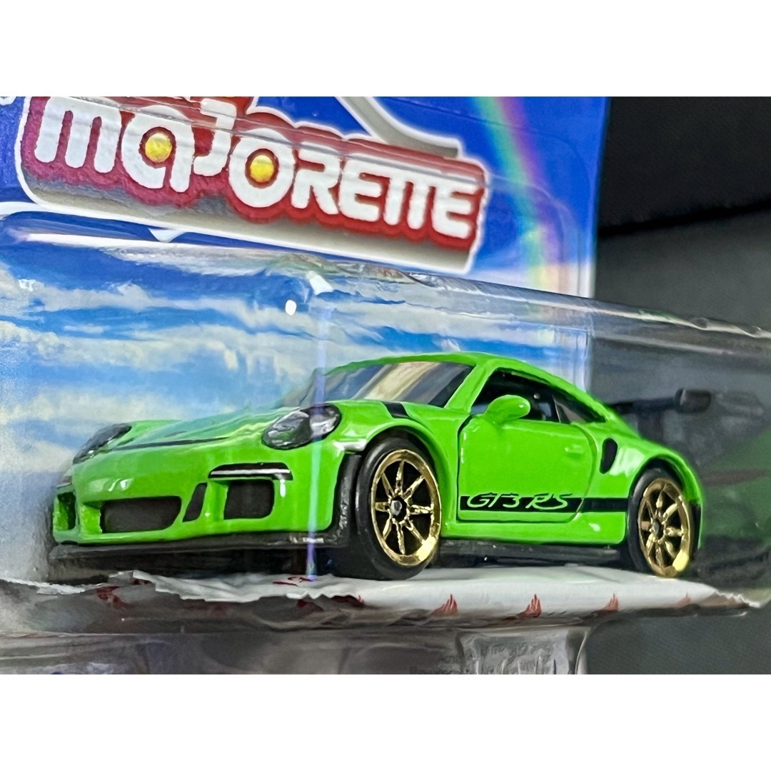 Porsche(ポルシェ)のマジョレット EV モデル コレクション ポルシェ 911 GT3RS グリーン エンタメ/ホビーのおもちゃ/ぬいぐるみ(ミニカー)の商品写真