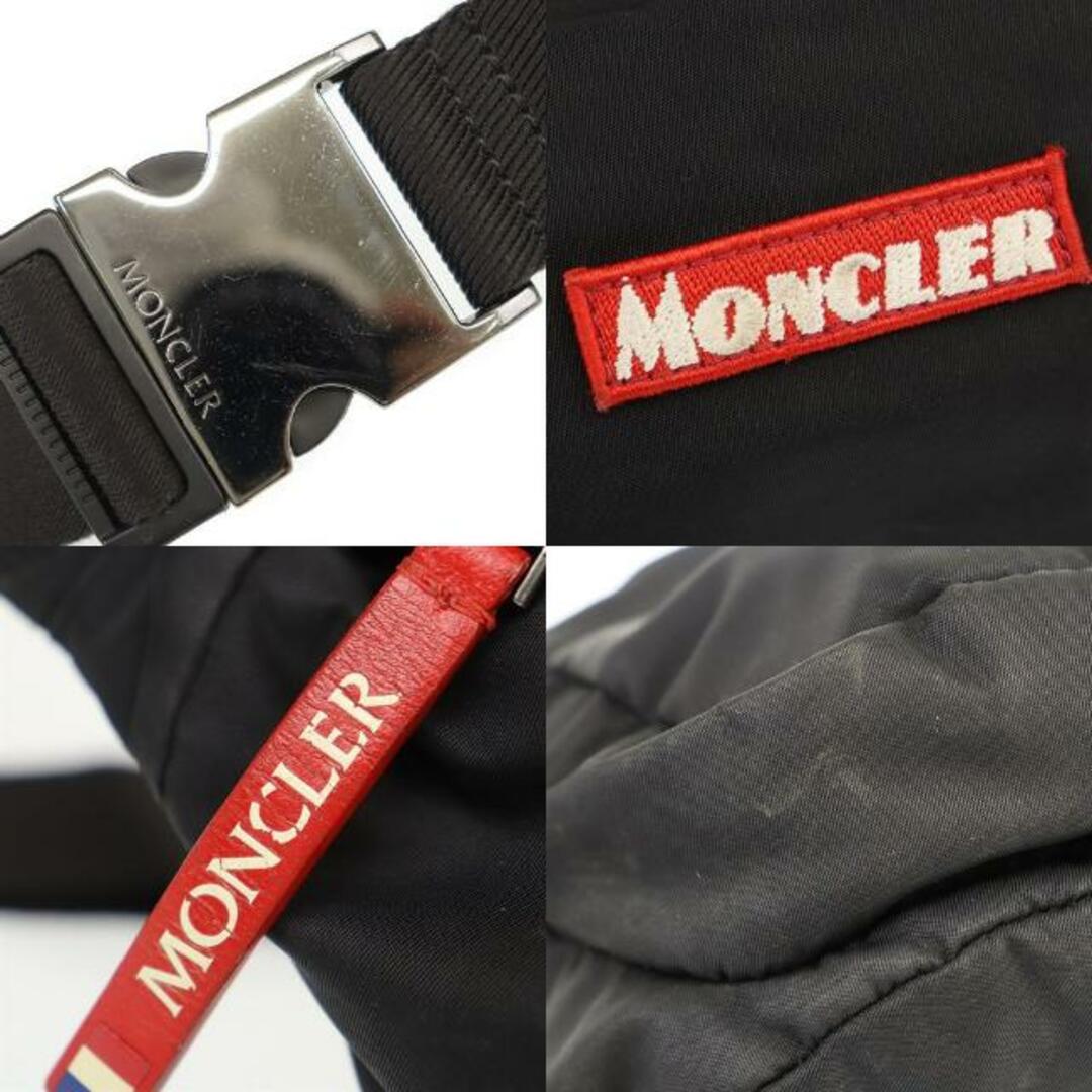 MONCLER(モンクレール)のモンクレール ボディバッグ デュランス ベルトバッグ 中古 ブラック ナイロン MONCLER 【中古】 | ロゴ ブランド ファッション メンズ シンプル クロスボディ ウエストポーチ バック Bランク メンズのバッグ(ボディーバッグ)の商品写真