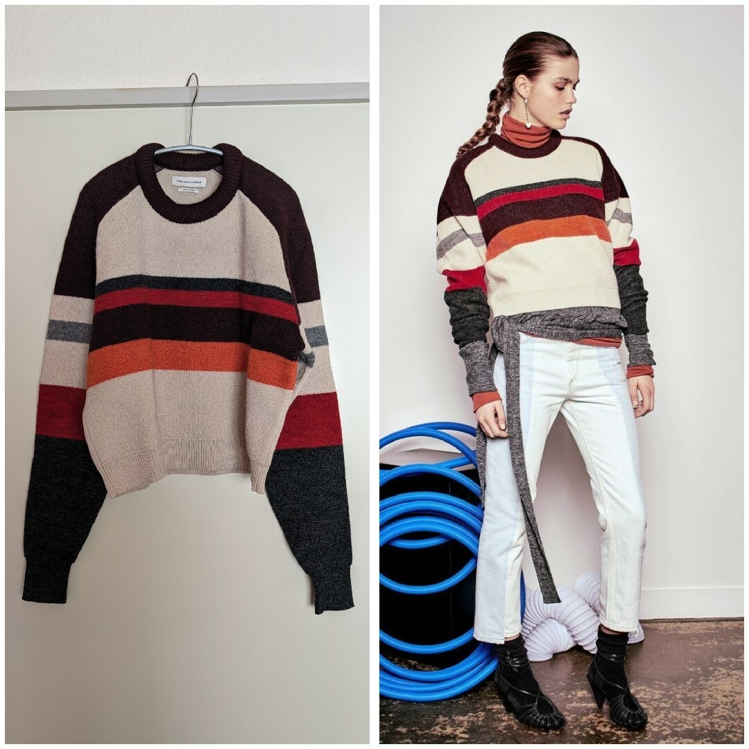 Isabel Marant(イザベルマラン)のISABEL MARANT ETOILE イザベルマラン ボーダーニット 34 レディースのトップス(ニット/セーター)の商品写真