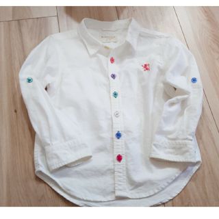 ジョルダーノ(GIORDANO)の白シャツ　100(ブラウス)