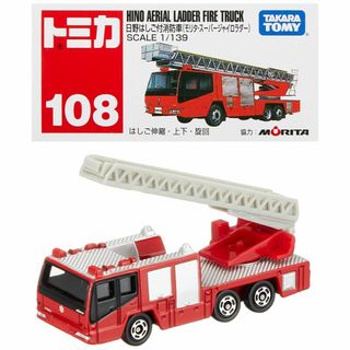 タカラトミー『 トミカ №108 日野 はしご付消防車 (箱) 』 ミニカー 車(その他)