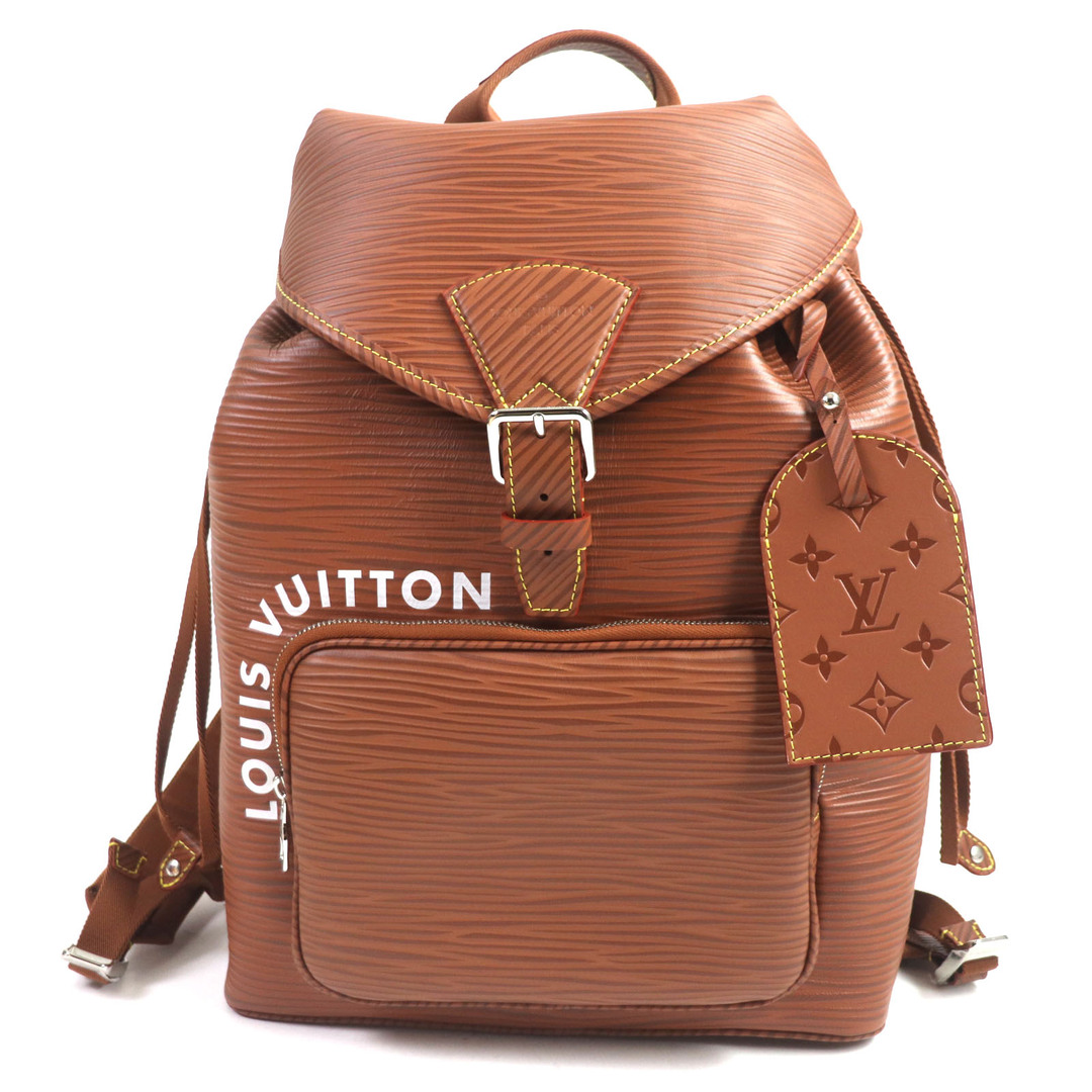 LOUIS VUITTON(ルイヴィトン)の未使用品▼LOUIS VUITTON ルイヴィトン 23AW M23099 モンスリ バックパック エピ・XL レザー リュック・デイパック ブラウン 保存袋付き スペイン製 メンズ メンズのバッグ(バッグパック/リュック)の商品写真