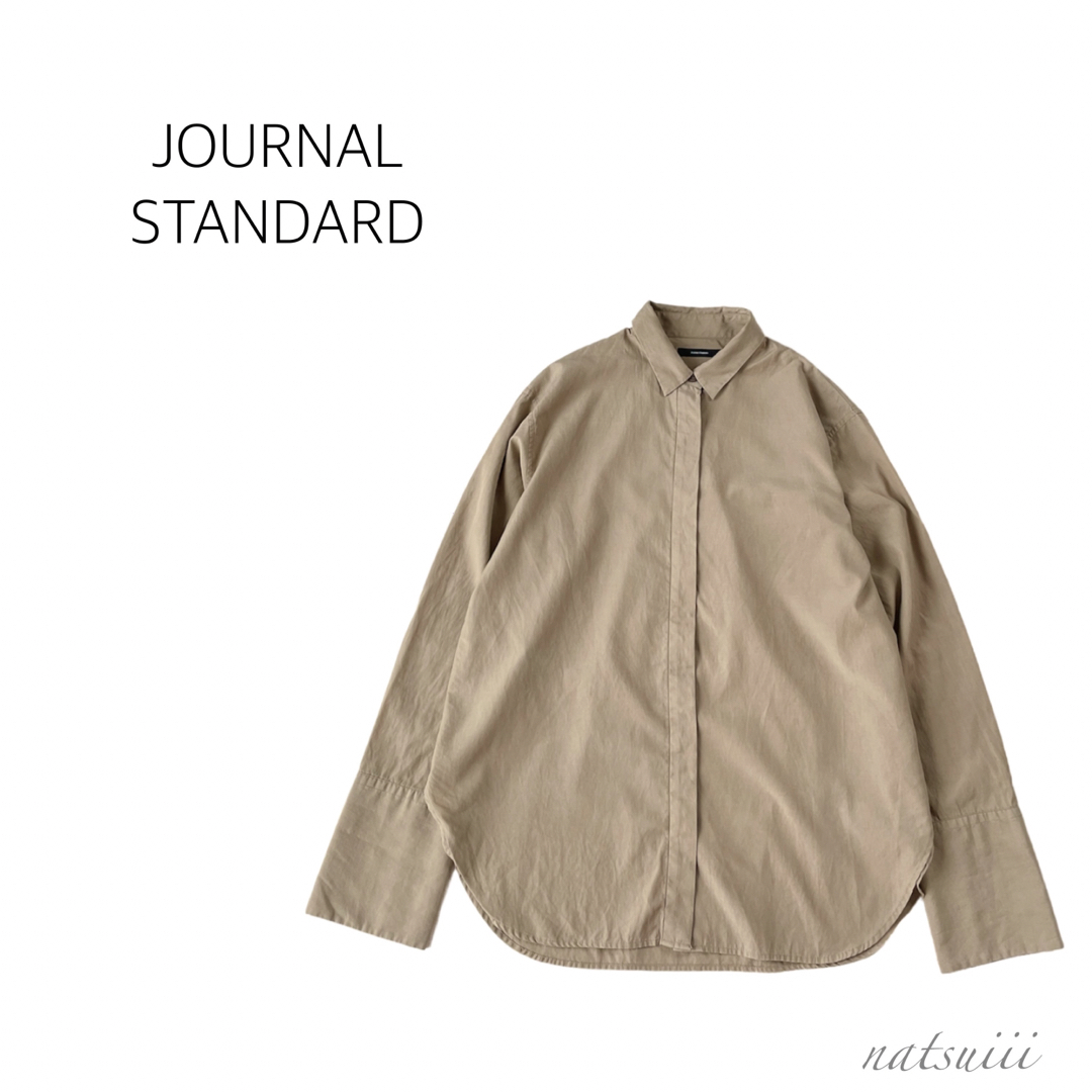 JOURNAL STANDARD(ジャーナルスタンダード)のジャーナルスタンダード . ビッグカフ 比翼 シャツ ブラウス 日本製 レディースのトップス(シャツ/ブラウス(長袖/七分))の商品写真