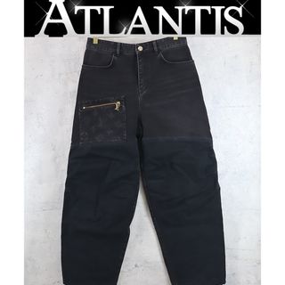 【広尾店】LOUIS VUITTON ルイヴィトン デニムワークウェアパンツ 黒 1AFACO size28 【13677】(デニム/ジーンズ)