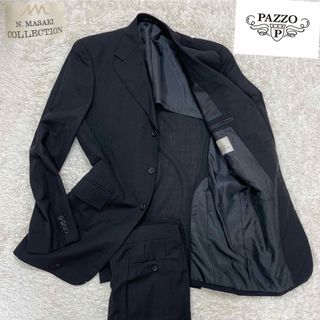 パッゾ(PAZZO)の希少　PAZZO N.MASAKI スーツ　セットアップ　シャドーストライプ48(セットアップ)