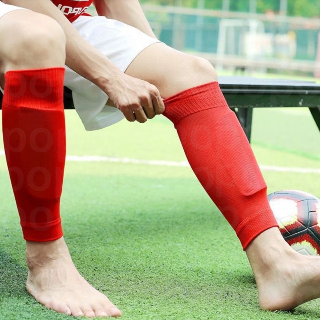 カーフ セパレート ソックス サッカー フットサル 靴下 ストッキング 大人 赤 スポーツ/アウトドアのサッカー/フットサル(ウェア)の商品写真