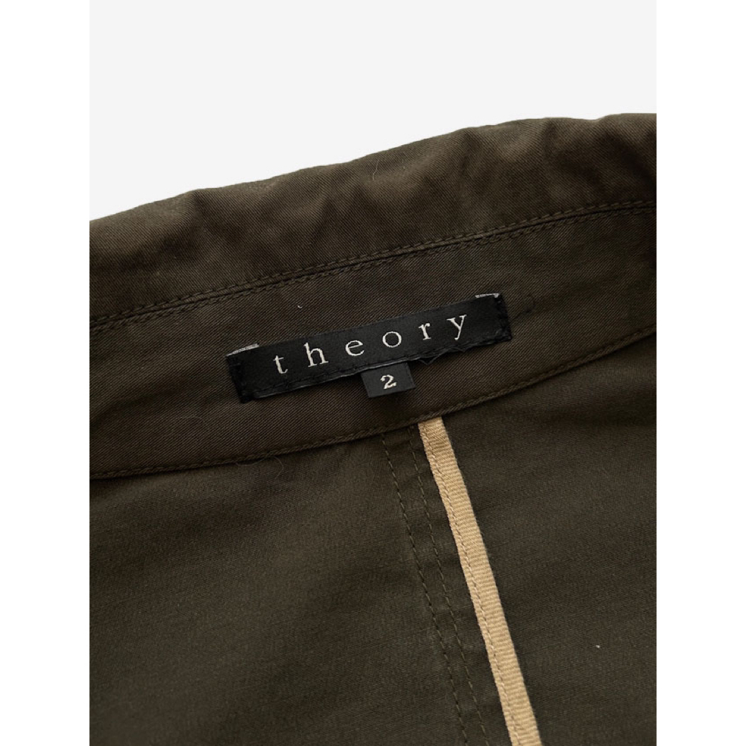 theory(セオリー)のtheory セオリー 長袖 ワーク シャツ カーキ レディースのトップス(シャツ/ブラウス(長袖/七分))の商品写真