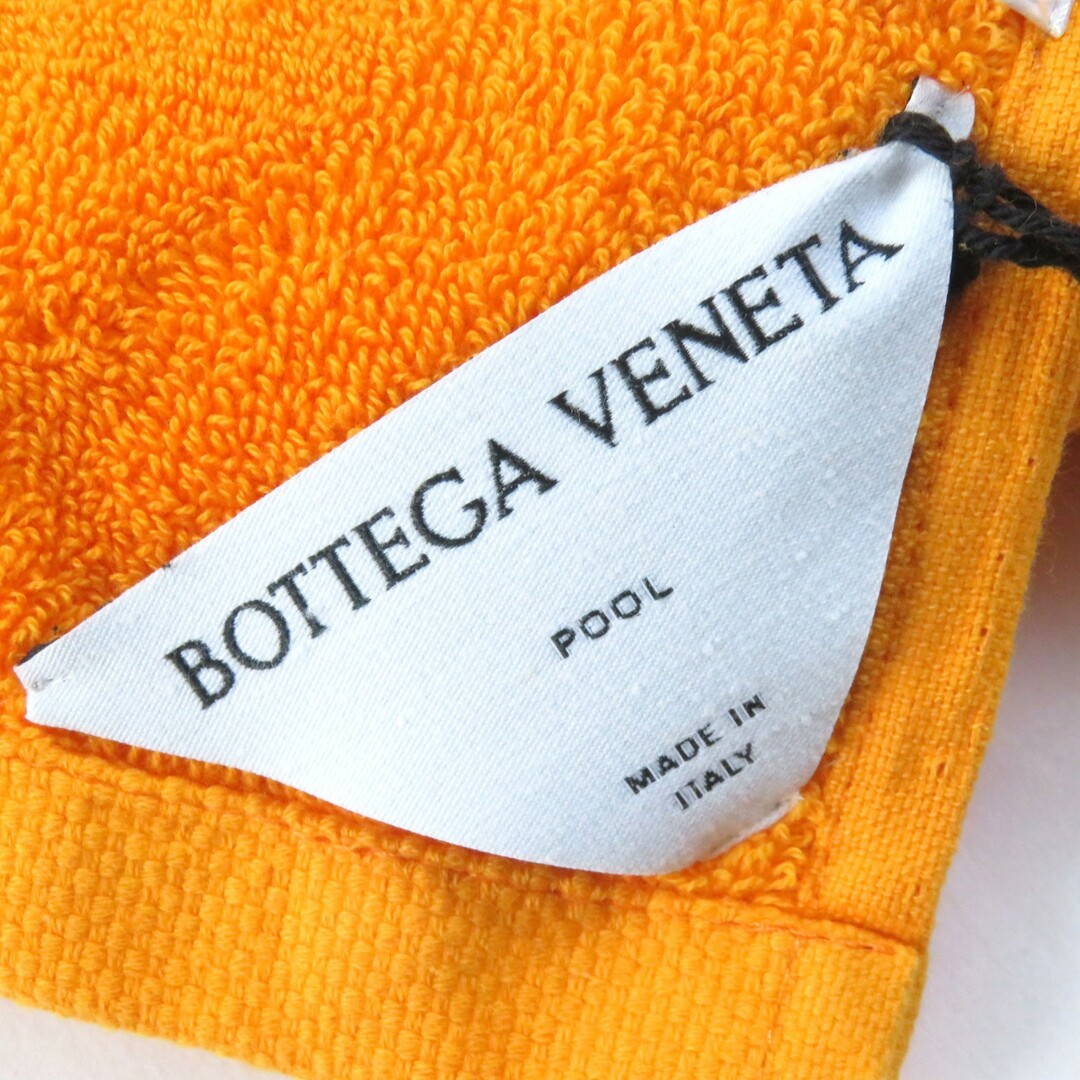 【ドンドン見直し】未使用品△BOTTEGAVENETA ボッテガヴェネタ 709037 イントレチャート COTTON TERRY ビーチタオル バスタオル オレンジ 保存袋付き イタリア製 正規品 レディース インテリア/住まい/日用品の日用品/生活雑貨/旅行(タオル/バス用品)の商品写真