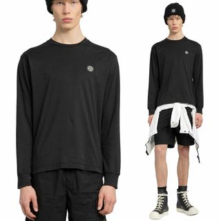 ストーンアイランド(STONE ISLAND)の送料無料 17 STONE ISLAND ストーンアイランド 801522713 A0029 ブラック Tシャツ カットソー 長袖 size XL(Tシャツ/カットソー(七分/長袖))