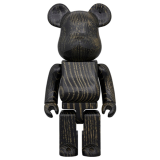 BE@RBRICK カリモク 浮造り 黒金 400％(フィギュア)