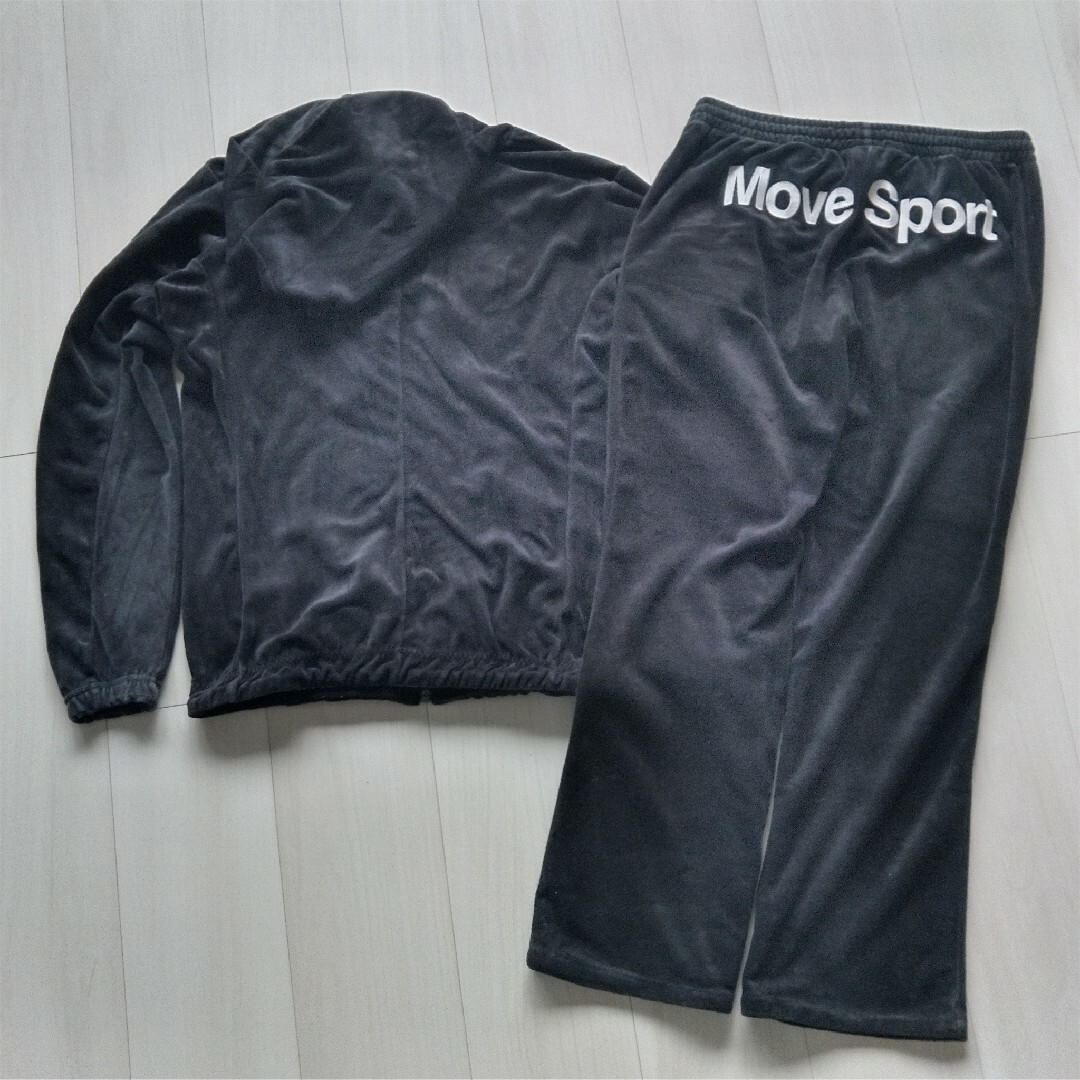 DESCENTE(デサント)のMOVESPORT DESCENTE ムーブスポーツ ジップパーカー パンツ L スポーツ/アウトドアのトレーニング/エクササイズ(その他)の商品写真