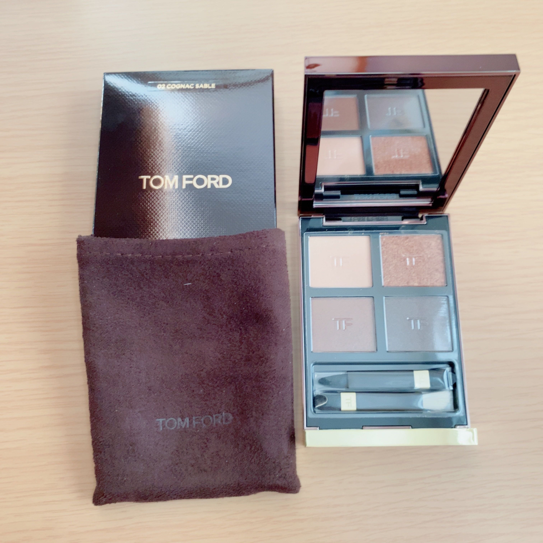 TOM FORD BEAUTY(トムフォードビューティ)の【廃盤色＊新品未使用】トムフォード アイカラークォード 02 コニャックセーブル コスメ/美容のベースメイク/化粧品(アイシャドウ)の商品写真