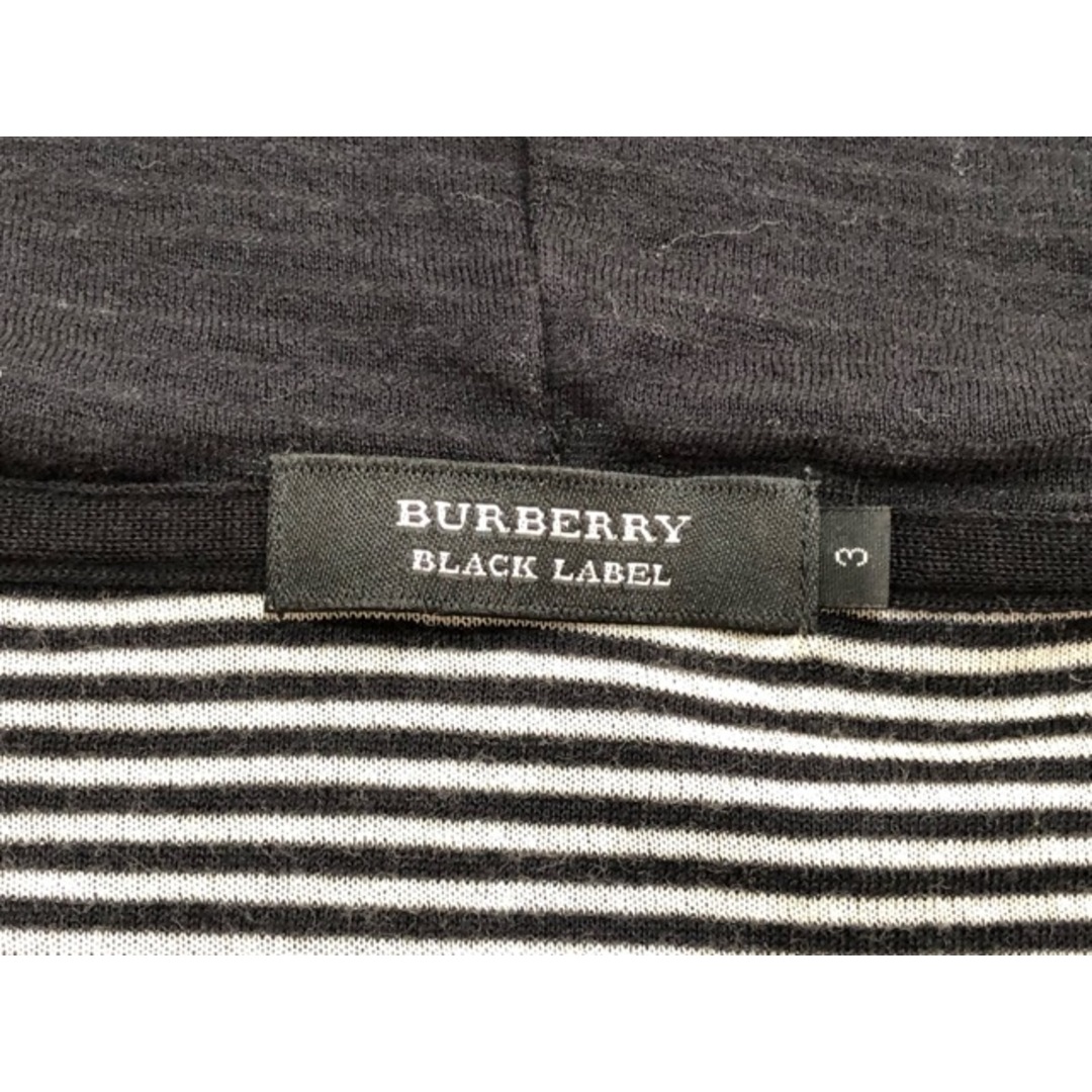 BURBERRY BLACK LABEL(バーバリーブラックレーベル)のBARBERRY BLACK LABEL（バーバリーブラックレーベル）D1P10-109-09　裏地ボーダー　ガーゼ　ジップアップパーカー【E2738-007】 メンズのトップス(パーカー)の商品写真