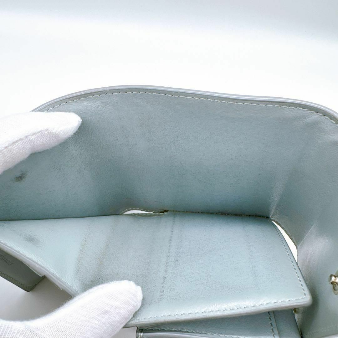 celine(セリーヌ)のセリーヌ レザー スモール トリフォールド ウォレット コンパクト 三つ折り財布 レディースのファッション小物(財布)の商品写真