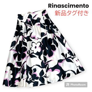 リナシメント(RINASCIMENTO)の新品 RINASCIMENTO リナシメント フレアスカート 総柄(ロングスカート)