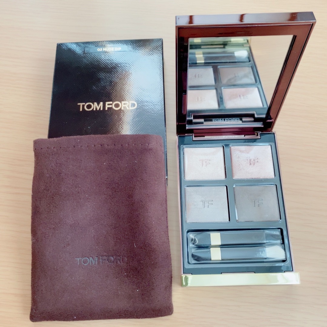 TOM FORD BEAUTY(トムフォードビューティ)の【数回使用済み】トムフォード アイカラークォード 3A ヌードディップ コスメ/美容のベースメイク/化粧品(アイシャドウ)の商品写真