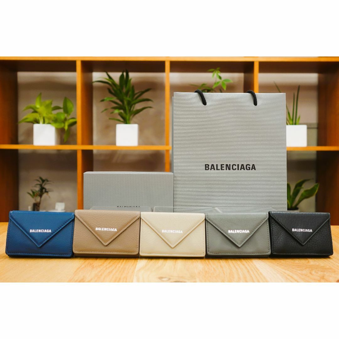 Balenciaga(バレンシアガ)のBALENCIAGA バレンシアガ ペーパーミニウォレット グレー レディースのファッション小物(財布)の商品写真