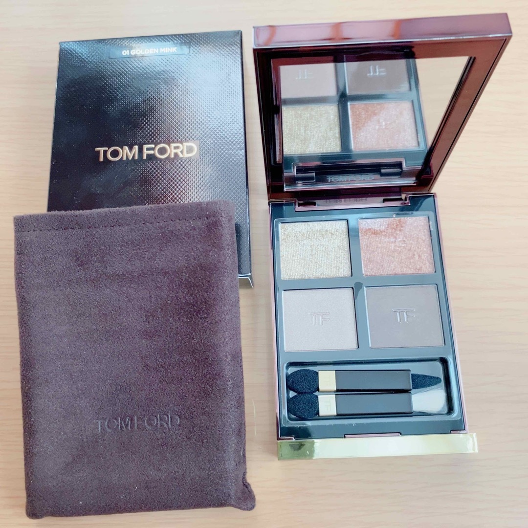 TOM FORD BEAUTY(トムフォードビューティ)の【新品未使用】トムフォード アイカラークォード 01 ゴールデン ミンク コスメ/美容のベースメイク/化粧品(アイシャドウ)の商品写真