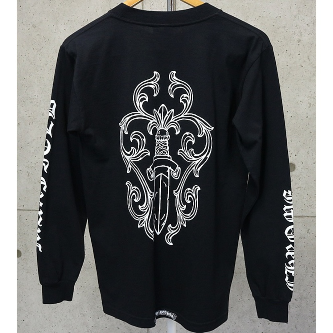 Chrome Hearts(クロムハーツ)のCHROME HEARTS 銀座店 クロムハーツ マックスフィールド LAリミテッド ダガープリント ロンT 長袖 size:S 黒 94521 メンズのトップス(Tシャツ/カットソー(七分/長袖))の商品写真