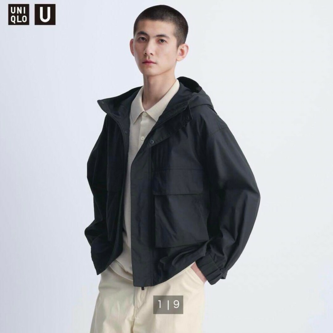 UNIQLO(ユニクロ)の新品未使用　ユニクロ　ユーティリティフーデッドジャケット　ＸＸＬサイズ ブラック メンズのジャケット/アウター(その他)の商品写真