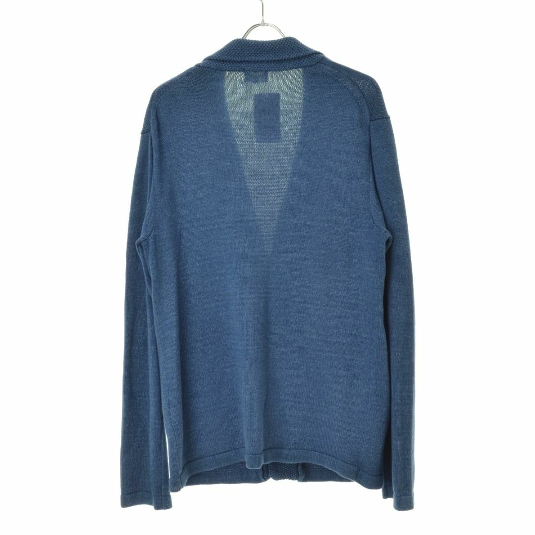 LANVIN en Bleu(ランバンオンブルー)の【LANVINenBleu】ショールカラーコットンニット長袖カーディガン メンズのトップス(カーディガン)の商品写真