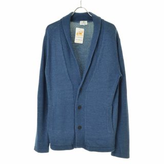 LANVIN en Bleu - 【LANVINenBleu】ショールカラーコットンニット長袖カーディガン