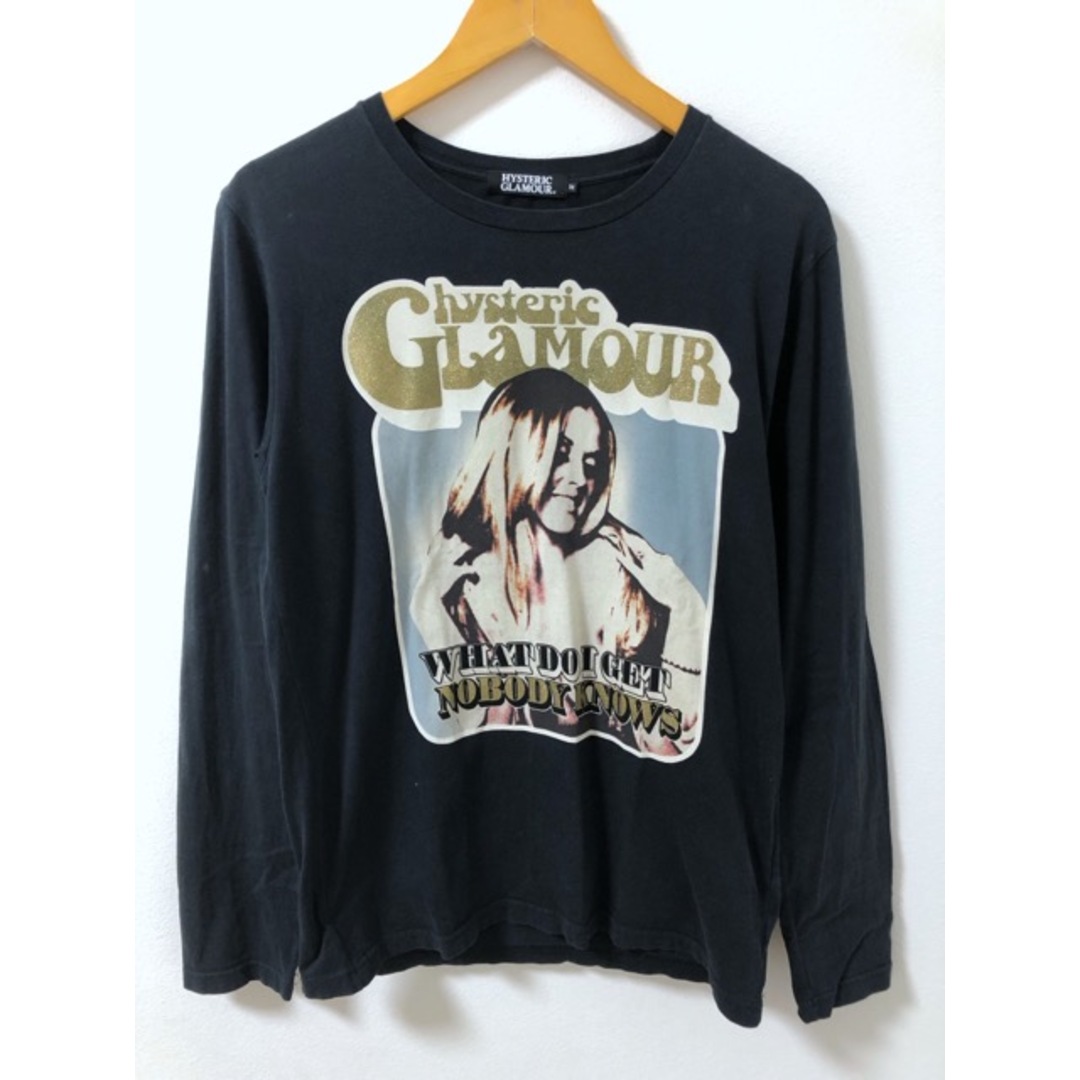 HYSTERIC GLAMOUR(ヒステリックグラマー)のHYSTERIC GLAMOUR（ヒステリックグラマー）4CL-6482　MEET THE CREEPER　ガールプリント 長袖Ｔシャツ　ロンT【E2745-007】 メンズのトップス(Tシャツ/カットソー(七分/長袖))の商品写真