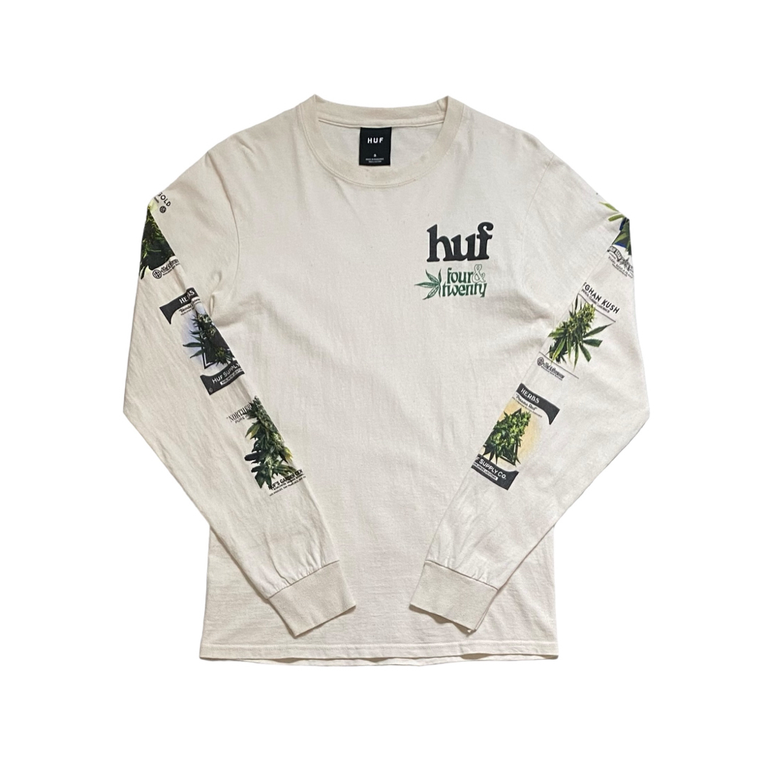 HUF(ハフ)のHUF ハフ マリファナ プリント ロンT 長袖 舐達麻 古着 ウィード S メンズのトップス(Tシャツ/カットソー(七分/長袖))の商品写真