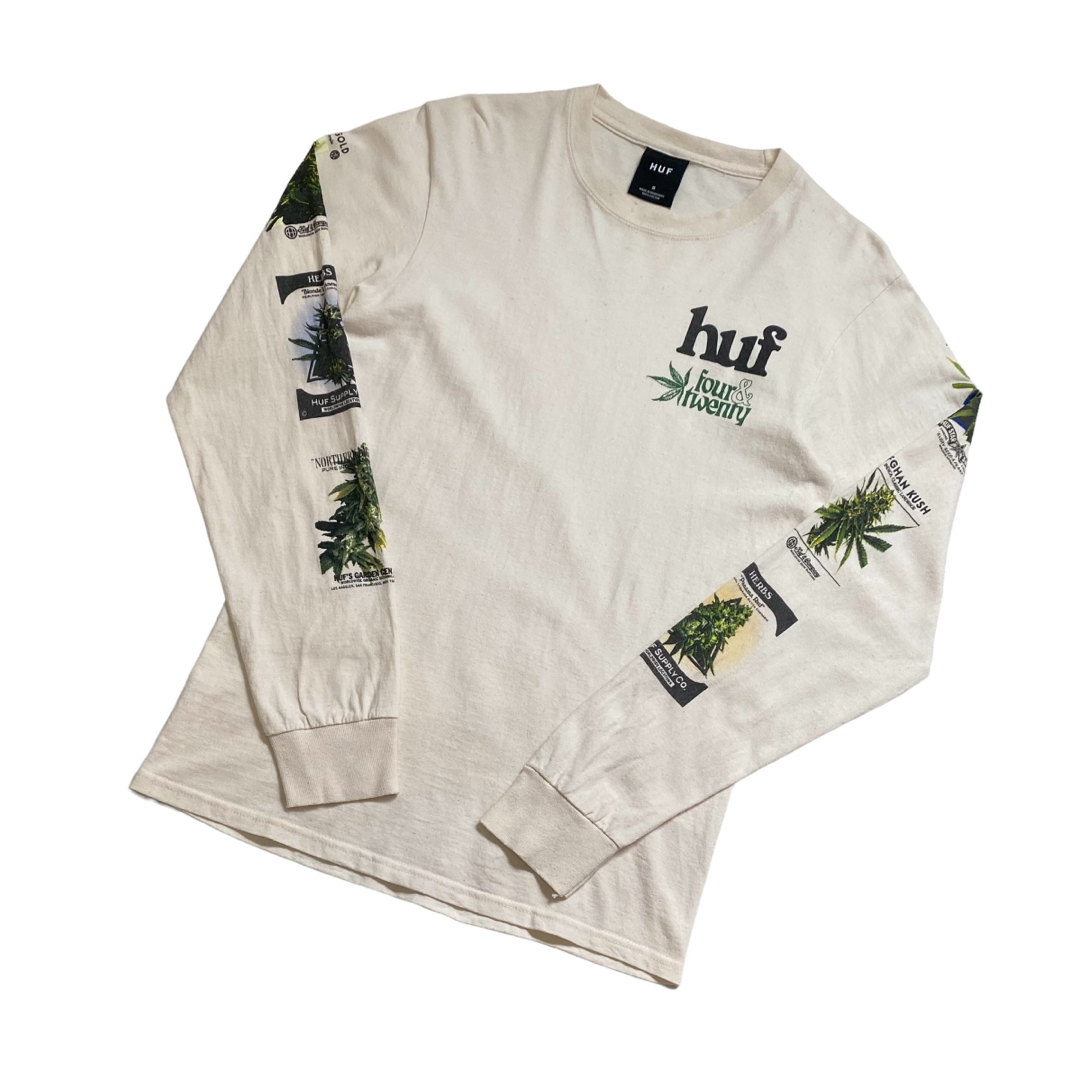 HUF(ハフ)のHUF ハフ マリファナ プリント ロンT 長袖 舐達麻 古着 ウィード S メンズのトップス(Tシャツ/カットソー(七分/長袖))の商品写真