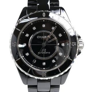 シャネル(CHANEL)のCHANEL シャネル J12 38mm 12PD 腕時計 自動巻き ブラック H5702 メンズ【中古】【美品】(腕時計(アナログ))
