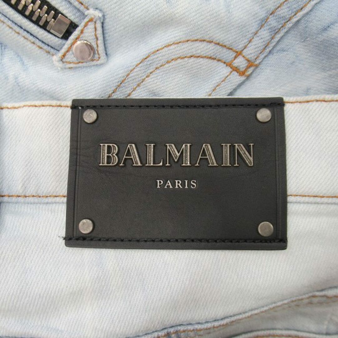 BALMAIN(バルマン)の18ss バルマン BALMAIN バイカー デニム パンツ ジーンズ ◎ME3 メンズのパンツ(デニム/ジーンズ)の商品写真