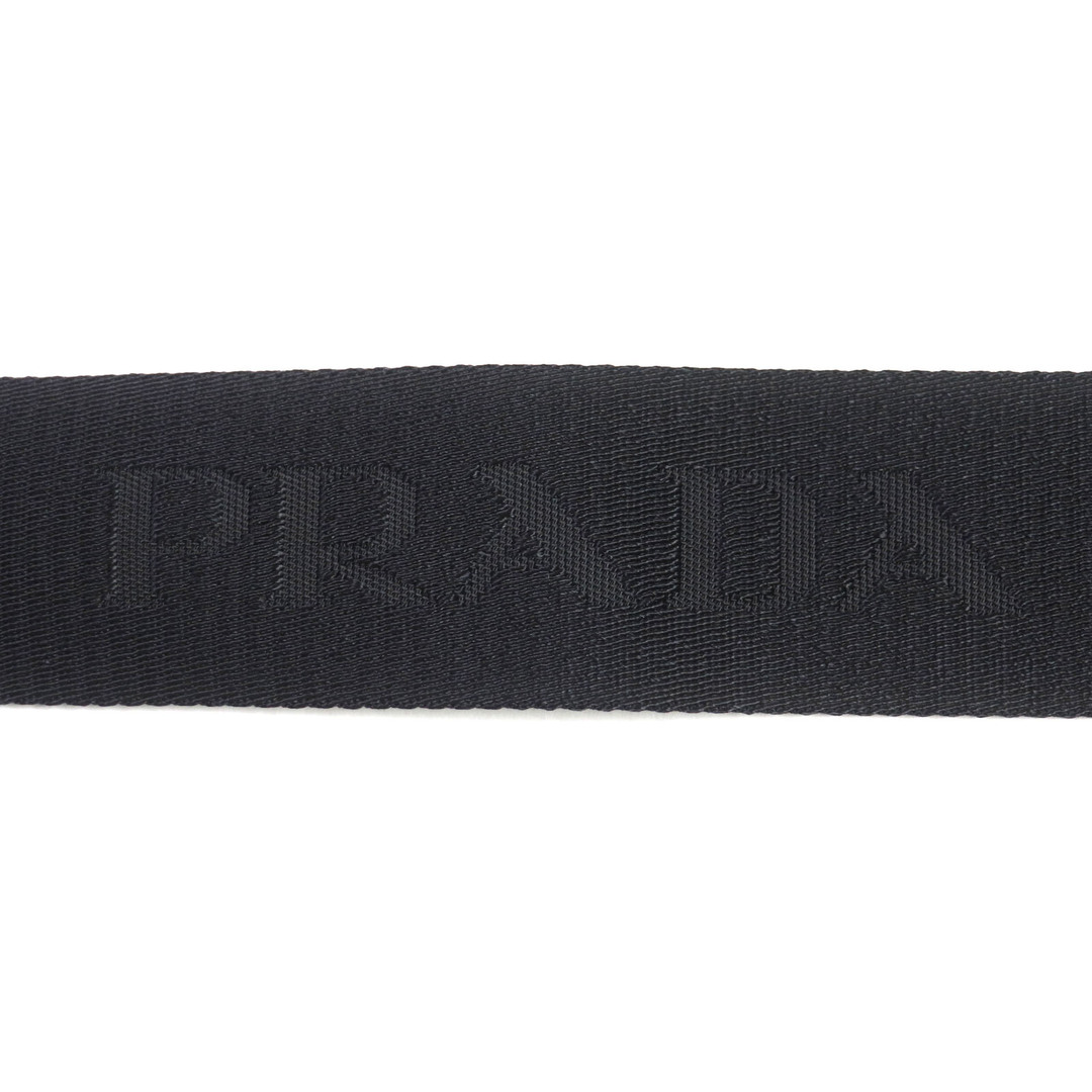 PRADA(プラダ)の極美品▼PRADA プラダ 2VH067 ブリック サフィアーノ/レザー 三角ロゴ 2WAY バッグ ショルダーバッグ ネイビー シルバー金具 保存袋付き イタリア製 メンズ メンズのバッグ(ショルダーバッグ)の商品写真