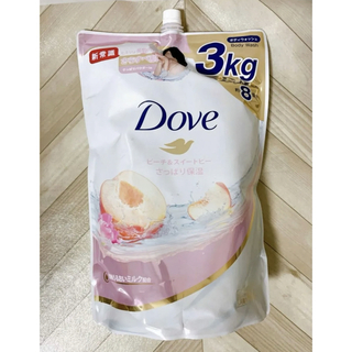 ダヴ(Dove（Unilever）)のDove ボディウォッシュ ピーチ＆スイートピー 詰替え用 3kg(ボディソープ/石鹸)