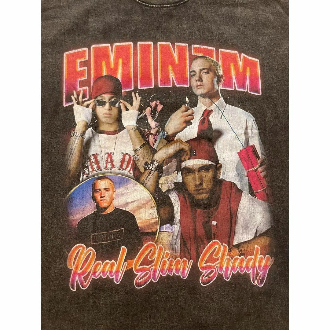 エミネム　EMINEM　8mile　ロンT　ラップ　Tシャツ　ブラック　XXL メンズのトップス(Tシャツ/カットソー(七分/長袖))の商品写真