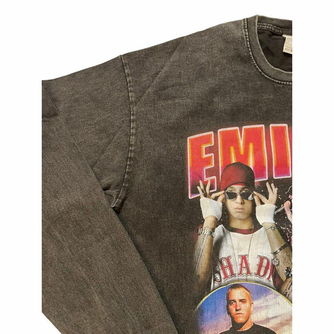 エミネム　EMINEM　8mile　ロンT　ラップ　Tシャツ　ブラック　XXL メンズのトップス(Tシャツ/カットソー(七分/長袖))の商品写真