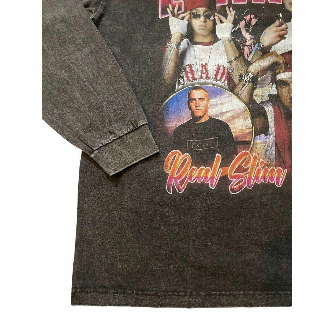 エミネム　EMINEM　8mile　ロンT　ラップ　Tシャツ　ブラック　XXL メンズのトップス(Tシャツ/カットソー(七分/長袖))の商品写真