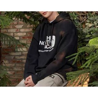 ザノースフェイス(THE NORTH FACE)の【韓国限定】ノースフェイス  ハーフドーム フーディ パーカー　ブラック　M(パーカー)