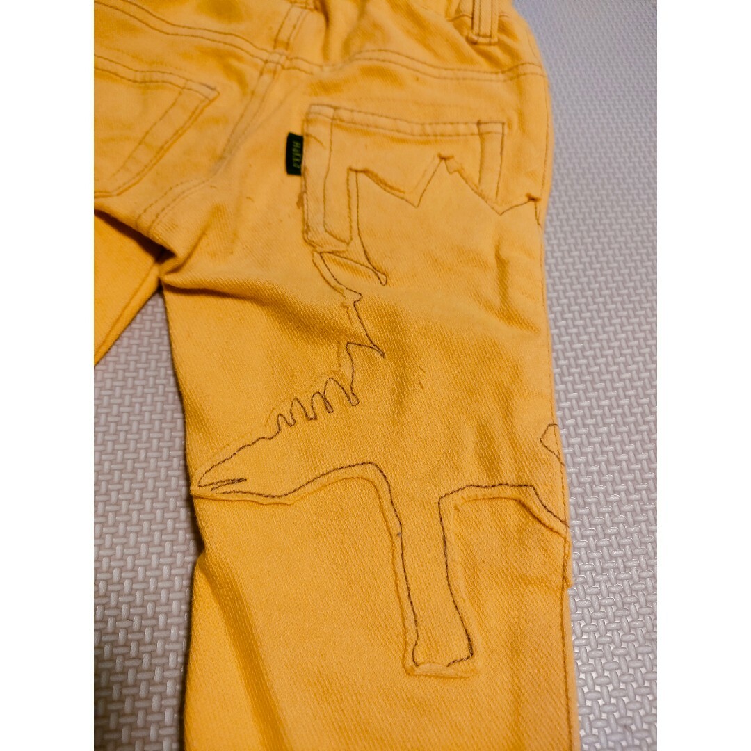 hakka kids(ハッカキッズ)のhakka kids  ズボン　黄色　100サイズ キッズ/ベビー/マタニティのキッズ服男の子用(90cm~)(パンツ/スパッツ)の商品写真