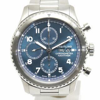 ブライトリング(BREITLING)のブライトリング ナビタイマー8 クロノグラフ デイデイト  A13314 青(その他)