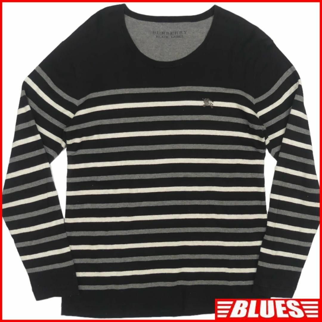 BURBERRY BLACK LABEL(バーバリーブラックレーベル)の廃盤 バーバリーブラックレーベル Tシャツ L ロンT カットソー JJ840 メンズのトップス(Tシャツ/カットソー(七分/長袖))の商品写真