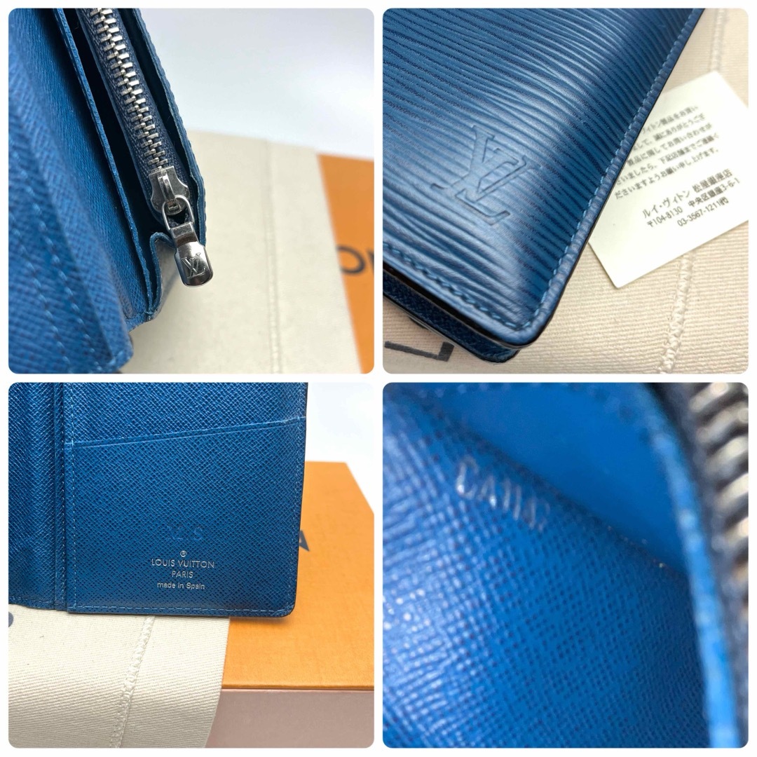 LOUIS VUITTON(ルイヴィトン)の鑑定済 ルイヴィトン エピ ブルー 16枚カード ブラザ 長財布 メンズのファッション小物(長財布)の商品写真